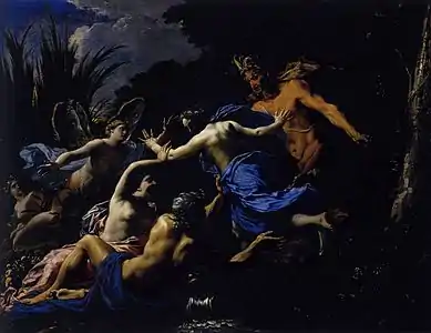 Pan et Syrinx (1657), huile sur toile, 98 × 131 cm, Paris, musée du Louvre.