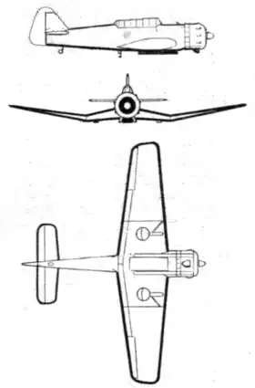 vue en plan de l’avion