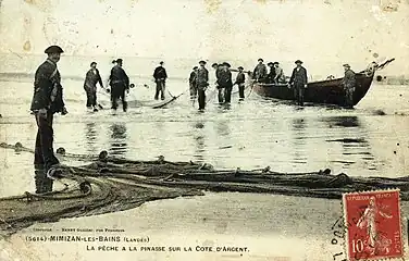 Pêche à la pinasse à Mimizan