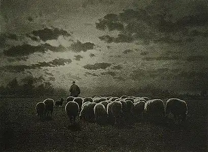 Misonne's Au Coucher du Soleil, in : Camera Notes (en), juillet 1901.