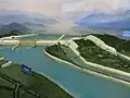 Maquette du barrage des Trois-Gorges.