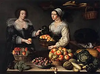 La Marchande de fruits et légumes (1630),musée du Louvre, Paris.
