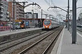 Une série Civia de la ligne R8 à destination de Martorell.