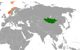 Norvège et Mongolie