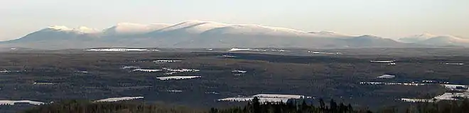 Le mont Mégantic, situé tout près de Lac-Mégantic, à Notre-Dame-des-Bois.