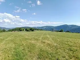 Le plateau de Suerme vu depuis le sommet en direction du sud.