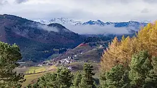 Montaillou en automne.