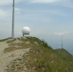 Radar météo du mont Lema.