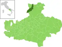 Localisation de Montecalvo Irpino