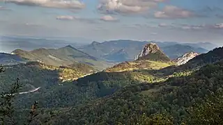 Montségur vu de l'ouest.