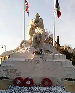 Monument à la 58e division britannique, espace mémoriel à Chipilly (Somme).