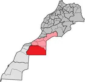 Localisation de Province d'Es-Semara