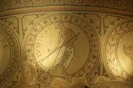 Mosaïque du chœur : mois de juin.