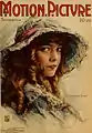 Lillian Gish en page de couverture de l'édition de septembre 1918.