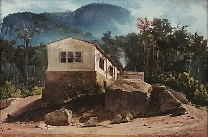 Agostinho José da Mota (Brésil), A fábrica do Barão de Capanema (« L'usine du Baron de Capanema », 1862, Musée national des Beaux-Arts).