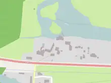 Carte des environs du moulin de la Bruère.