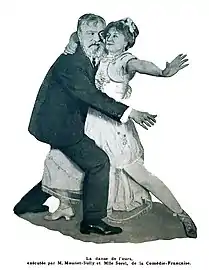 Photo de couple dansant dans Fantasio.