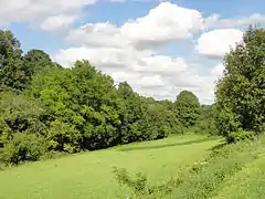Paysage au nord-ouest du village.