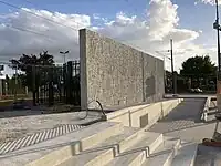 27 avril 2018.Construction quasi terminée, l'accès ouvre une semaine après et la signalétique est posée deux semaines après.