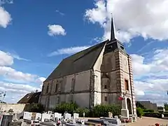 Mur nord de l'église.