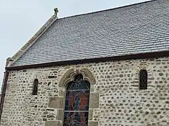 Mur nord du chœur préroman