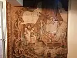 L'une des tapisseries de la salle à manger.