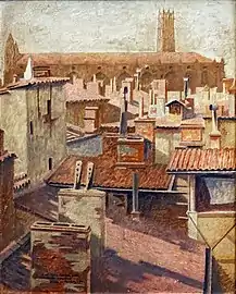 Henri Rachou, Les Toits de Toulouse et les Jacobins (1932).