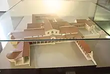 Maquette d'une villa romaine.