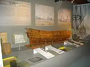 Maquette de charpente navale.