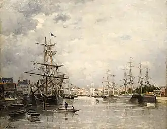 Le Port de Caen, 1859Musée des Beaux-Arts de Caen.