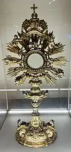 Maître lombard, ostensoir XVIIIe siècle.