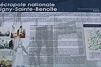 Panneau informatif sur la Bataille de Guise.