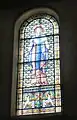 Vitrail de la Vierge.