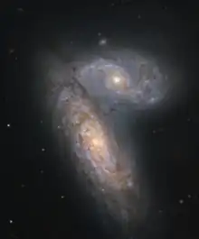 Judy Schmidt a produit cette image des Jumelles siamoises en utilisant les données captées par le télescope spatial Hubble.