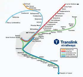 Image illustrative de l’article Réseau des trains suburbains de Belfast