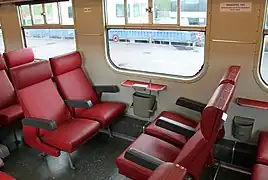 Dernier type de sièges (2e classe).