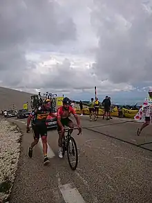 Nacer Bouhanni au Mont Ventoux lors du Tour de France 2021.