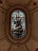 La verrière du plafond.