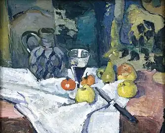Nature morte au pot de grès, par Paul Cézanne en 1874.