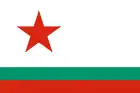 Pavillon naval de la république populaire de Bulgarie puis de la république de Bulgarie (1955-1991).