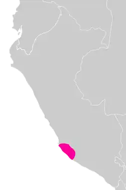 Aire de contrôle et d'influence des Nazcas.