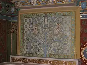 Peinture de la Vierge, datant du XIXe siècle.