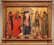 Madone avec Enfant en Trône parmi les saints, 1472