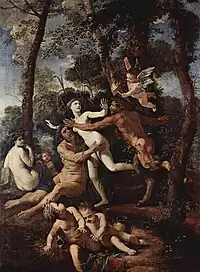 Pan et Syrinx, par Nicolas Poussin (1637).