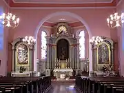 Vue sur le chœur et les autels (XVIIIe).