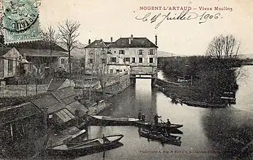 Le vieux moulin en 1906.