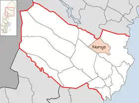 Localisation de Norsjö