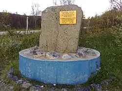 Point le plus au nord de l'UE à la frontière entre la Finlande et la Norvège.