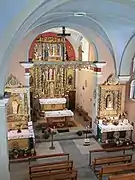 Le chœur depuis le narthex