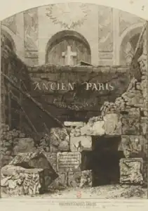 Fragments d'autels gaulois trouvés dans le sol de Notre-Dame, 1711, par Potémont, 1862–1863.